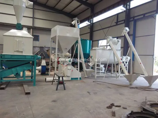 High Quality Animal Poultry Livestock Feed Production Plant, Pellet Machine