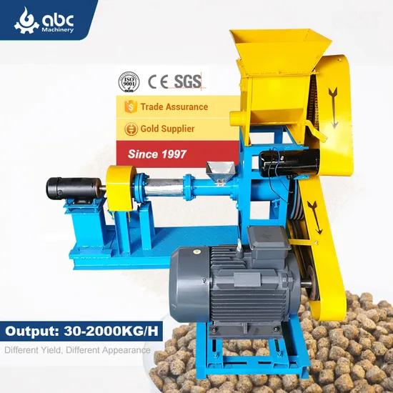 China Low Cost Screw Pressing Floating Fish Tilapia Shrimp Catfish Feed Pellet Making Machine for Squeezing Shrimp, Catfish, Trout Cuyn Frez