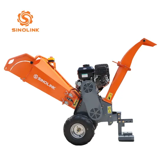 CE Certificated 15HP Gasoline Engine EPA 4.7inch Drum Wood Chipper Shredder Forestry Machine