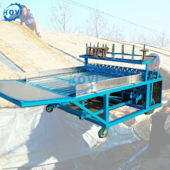 Commercial Grassmat Rice Straw Mat Recycling Making Knitting Machine Reed Rice Grass Wheat Straw Mat Weaving Machine