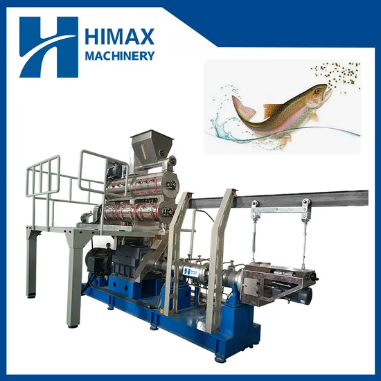Factory Supply Automatic Aquatic Fish Feed Food Extrusion Machine Feed Processing Machinery Floating Fish Feed Production Line