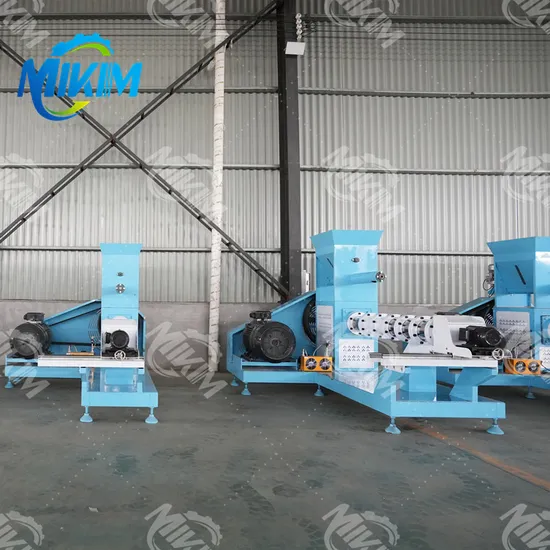 2024 Popular Small Single Screw Pet Food Extruder Fish Feed Making Machine Fish Feed Pellet Extruder