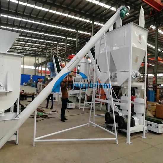 Complete 1000kg/H Poultry Animal Feed Production Line Chicken Duck Fish Feed Pelletizer Machine Cattle Feed Mill Plant