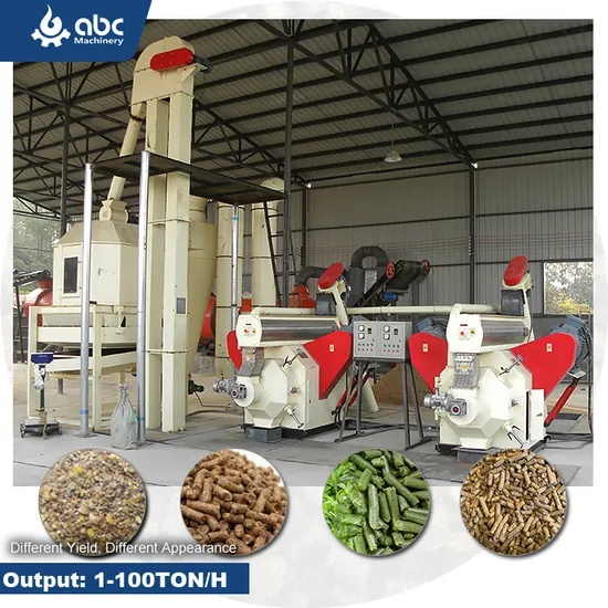 Wholesale Price Cattle Animal Livestock Chicken Poultry Feed Pellet Plant for Making Processing Broiler, Cow, Goat, Fodder Pellet Yz11