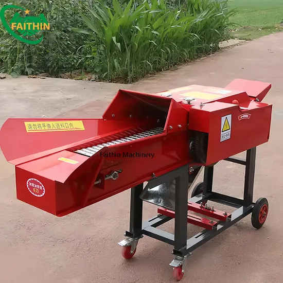 Straw Crusher Poultry Animal Feed Making Grass Shredder Silage Chopper Chaff Cutter