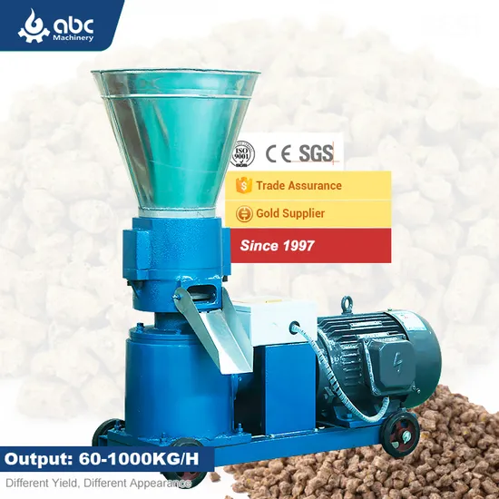 Industry Leading Electric Animal Chicken Small Cow Poultry Feed Making Machine for Pelletizing Manufacturing, Broiler, Cattle