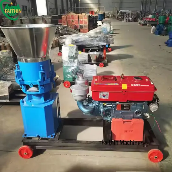 Diesel Engine Automatic Animal Feed Pellet Machine Fish Shrimp Chicken Sheep Cattle Feed Making Machine
