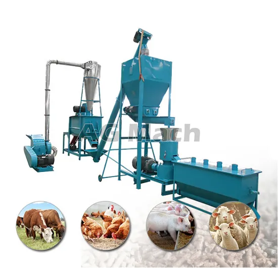 Best Selling Poultry Feed Pellet Press Mill Price Chicken Cattle Feed Pellet Production Machine Plant