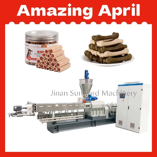 Large Pet Treats Manufacturing Machine Equipment Dog Chews Food Processing Plant