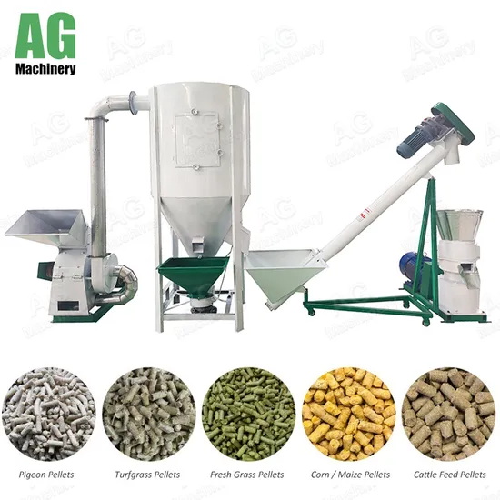 Chicken Feed Pellet Machine Large Scale Animal Feed Mill Plant Complete Feed Pellet Production Line