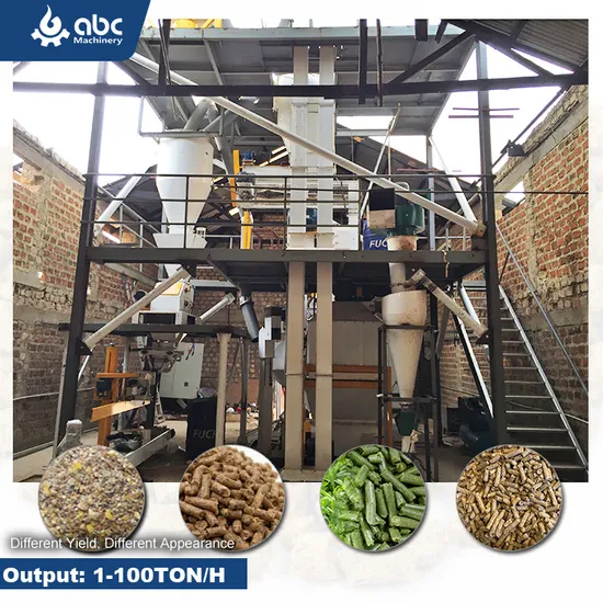Quality Assurance Cattle Animal Poultry Pig Auto Feed Pellet Plant for Making Processing Chicken, Broiler, Cow, Goat Fodder Pellet