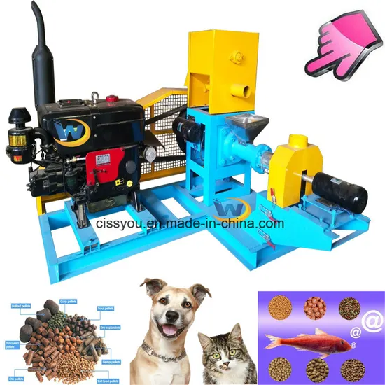 Wet Type Floating Fish Feed Pellet Maker Extruder Machine