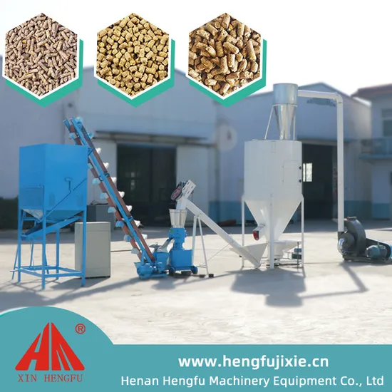 Hf China Supplier Hengfu Poultry Feed Pellet Mill Machine Small Feed Line
