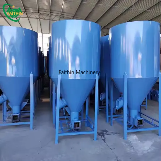 Vertical Animal Feed Mixer Machinery Combined Crusher and Mixer Machine for Chicken Feed