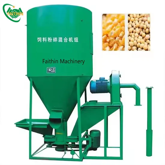 Vertical Feed Mixer Machine Corn and Soybean Meal Self-Priming Crushing and Mixing Machine
