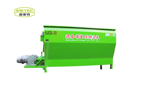 20m3 Feeding Mixing Machinery Horizontal Fixed Feed Mixer for Processing, Cutting and Mixing of Grass Feed Raw Materials