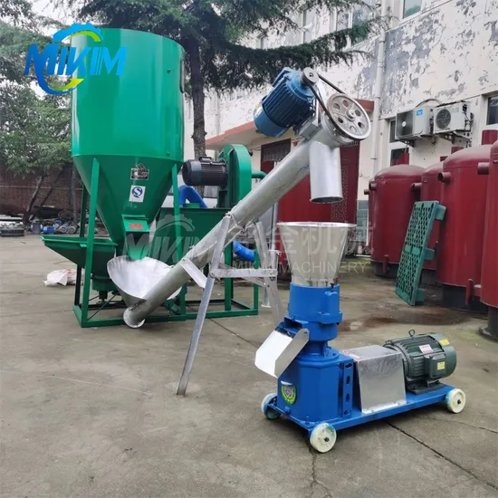 Animal Feed Grinder Mixer Pelletizer Production Line Pig Cattle Chicken Livestock Poultry Bird Farm Animal Feed Pellet Machine Price