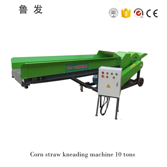 Animal Fodder Corn Stalk Cutting Machine a New Upgrade of The Home Hay Cutter Kneading Machine, Corn Straw and Straw Shredder