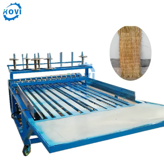 High Quality Recycling Rice Straw Grass Mat Mattress Weaving Machine Reed Straw Rug Knitting Braiding Machine