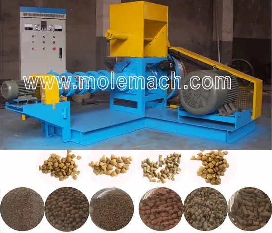 High Capacity Automatic Dog Cat Dry Animal Pet Food Pellet Making Machine