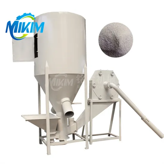 China Made in Stainless Steel Vertical Feed Grinder and Mixer Poultry Feed Mixing Machine Feed Making Production Line