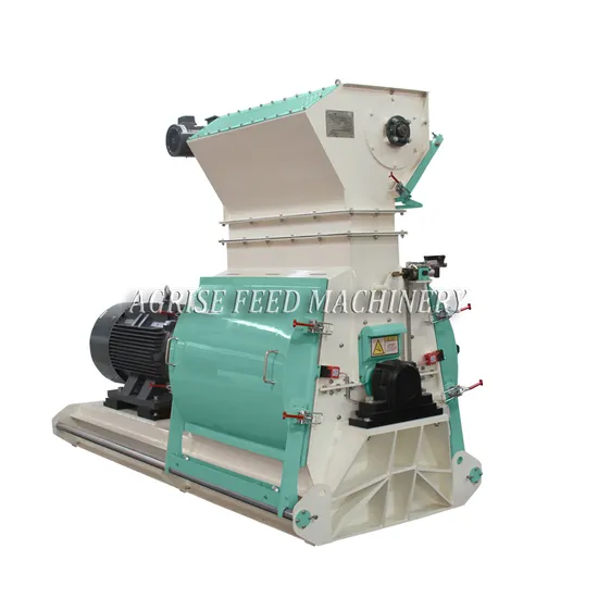 15tph Large Output Grain Wheat Barley Maize Corn Hammer Mill Machine with Impeller Feeder Machine