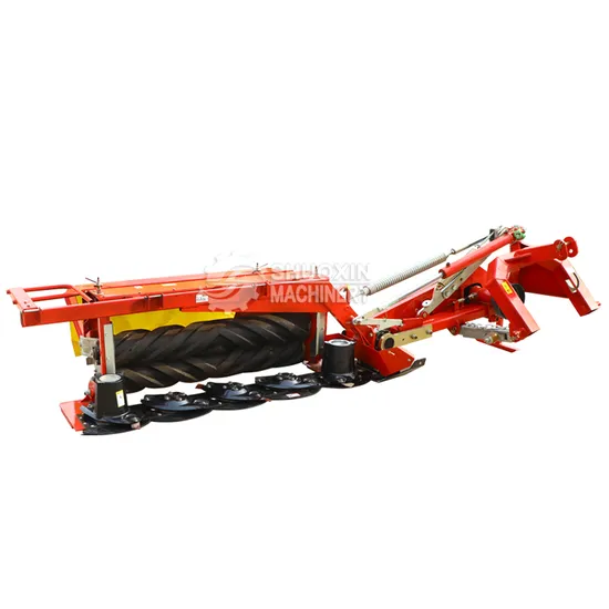 New Type High Efficiency 1.7/2.1/2.4 M Tractor Pto Power Forage Cutter Lawn Cutter Disc Mower with Squeezing Rolls Hay Mower Lawn Tractor Mower