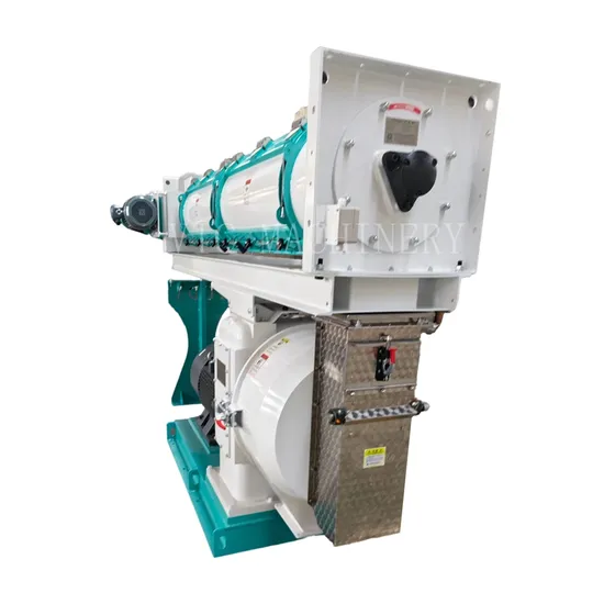 Automatic Frequency Controlling Feeding Reliable Pig Horse Sheep Animal Feed Pellet Making Pelletizing Machine for Poultry Feed Production With Conditioner