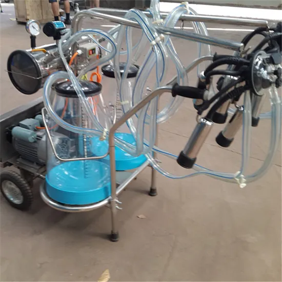Mobile Vacuum Pump Type Cow Milking Machine