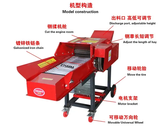 Heavy Duty Industrial Feed Tree Branch Grass Shredder Machine for Sale