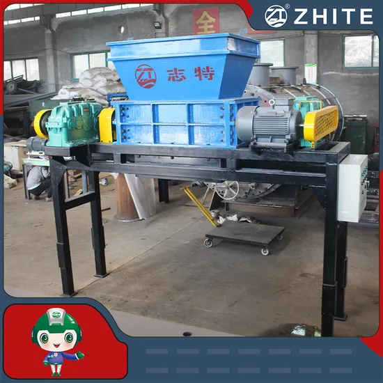Animal Carcass/Medical Waste/Hazardous Waste/Plastic/Rubber Tire/Scrap Metal Single Shaft Recycling Shredder