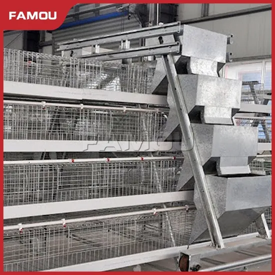 Famou Poultry Chicken Farm Equipment Remote Monitoring Ladder Type Auger Poultry Feeding System