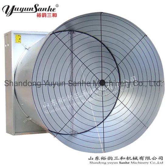Double Door Butterfly Cone Fan Axial Flow Air Cooling Fans Ventilation Exhaust Fans for Poultry Farming Animal Husbandry Livestock Equipment Large Supply