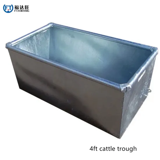 Heavy Duty Livestock Feeder Trough Galvanise Tank Garden Water Feature Planter Water Harvester Greenhouse Water Can