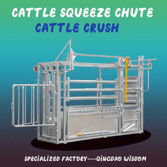 Galvanized Cattle Squeeze Chute USA