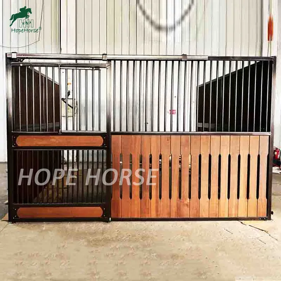 European Style Sliding Door Stall Fronts for Horse Fancy Horse Barns Stable Panels for Sales
