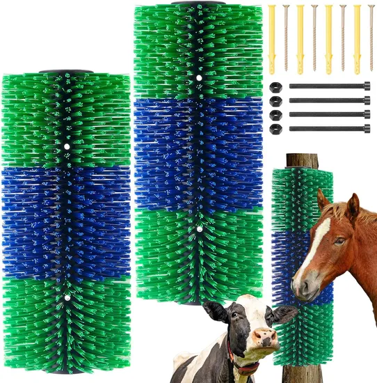 Factory Direct Versatile Horse Brush Cow Brush Roller for Cattle Cleaning