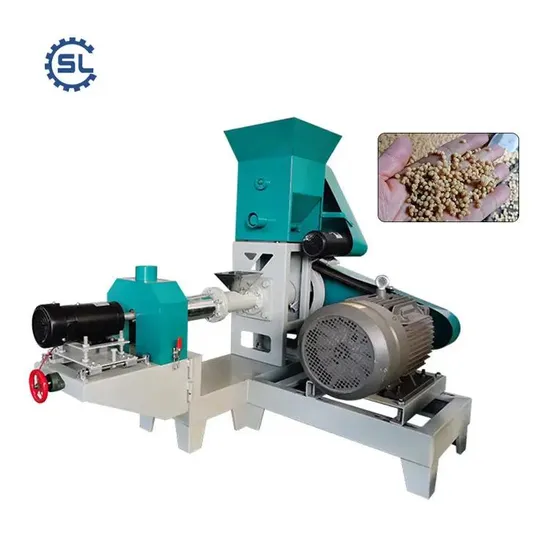 High Efficiency 0.5-2 Ton/H Fish Feed Extruder Machine