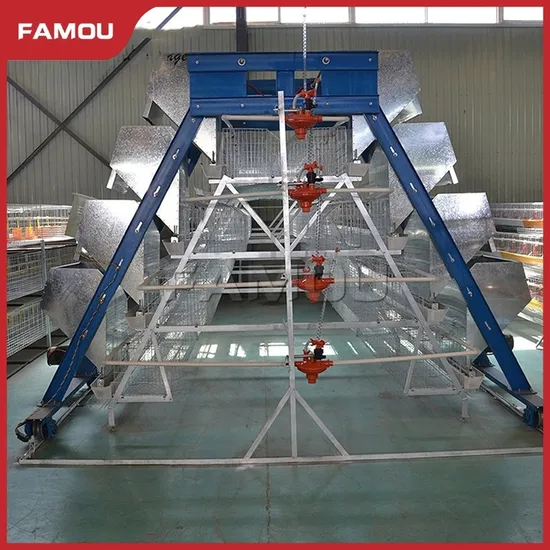 Famou Poultry Breeding Equipment Time Saving Ladder Type Automatic Feeding