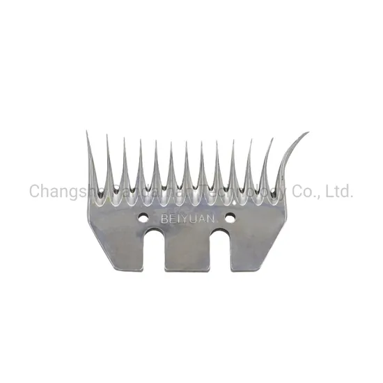 Electric Sheep Wool Clippers Blades Carbon Steel Goat Hair Shearing Machine Blades Beiyuan 9 Teeth Curved Blade