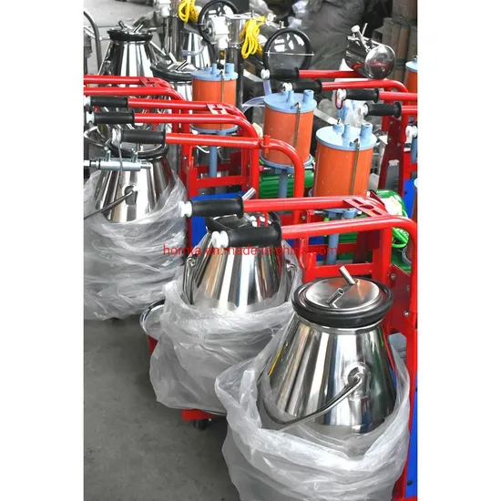 Piston Single/Double Buckets Cow Milking Machine