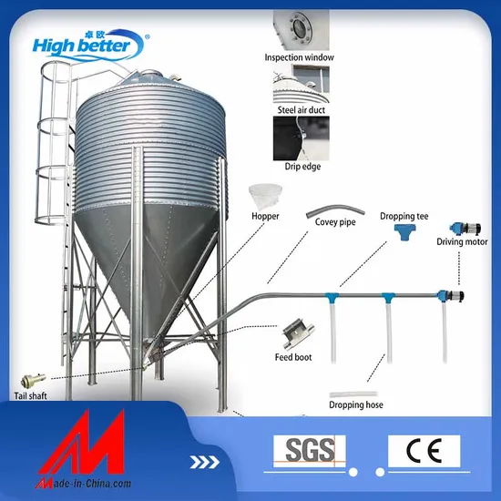Big Capacity 275g Galvanized Corn Grain Silo Maize Storage Silo