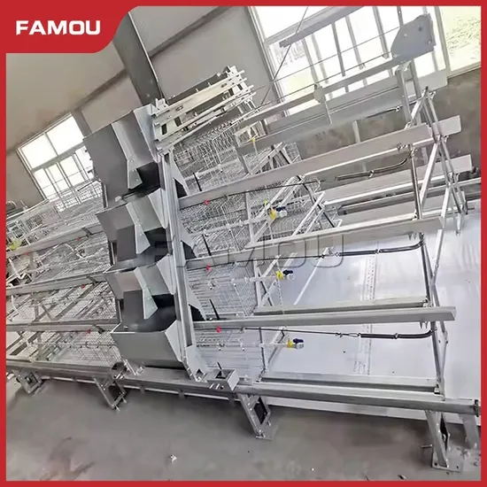 Famou Poultry Farm Equipment Waterproof Ladder Type Poultry Farm Feeding Systems