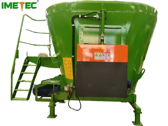 8m3 Vertical Fixed Tmr Total Feed Mixer Ration Preparation Machine Suitable for Cattle and Sheep Farms