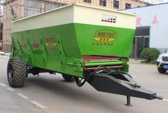 Heavy-Duty 8cbm Solid Manure Spreader with Vertical Beater Technology