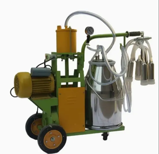 Efficient Milking System with High-Performance Electric Pump and Steel Tank