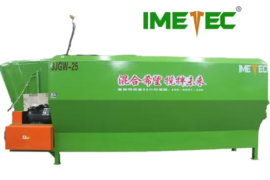 25m3 Feeding Mixer Beef Cattle Horizontal Feed Mixer Suitable for Beef Cattle Farm Equipment Grinding Machine