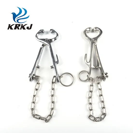 Veterinary Instrument Animal Products Bull Holder with Chain Bull Nose Holders