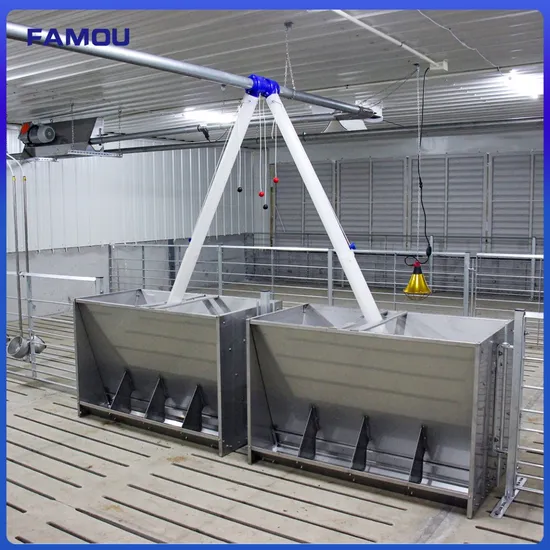 304 Stainless Pig Feeder for Automated Pig Trough Feeder System