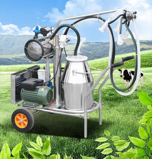 Stainless Steel Portable Electric and Gasoline Engine Sheep Goat Milking Machine